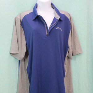 Penn State Color-block 1/4 Zip Polo